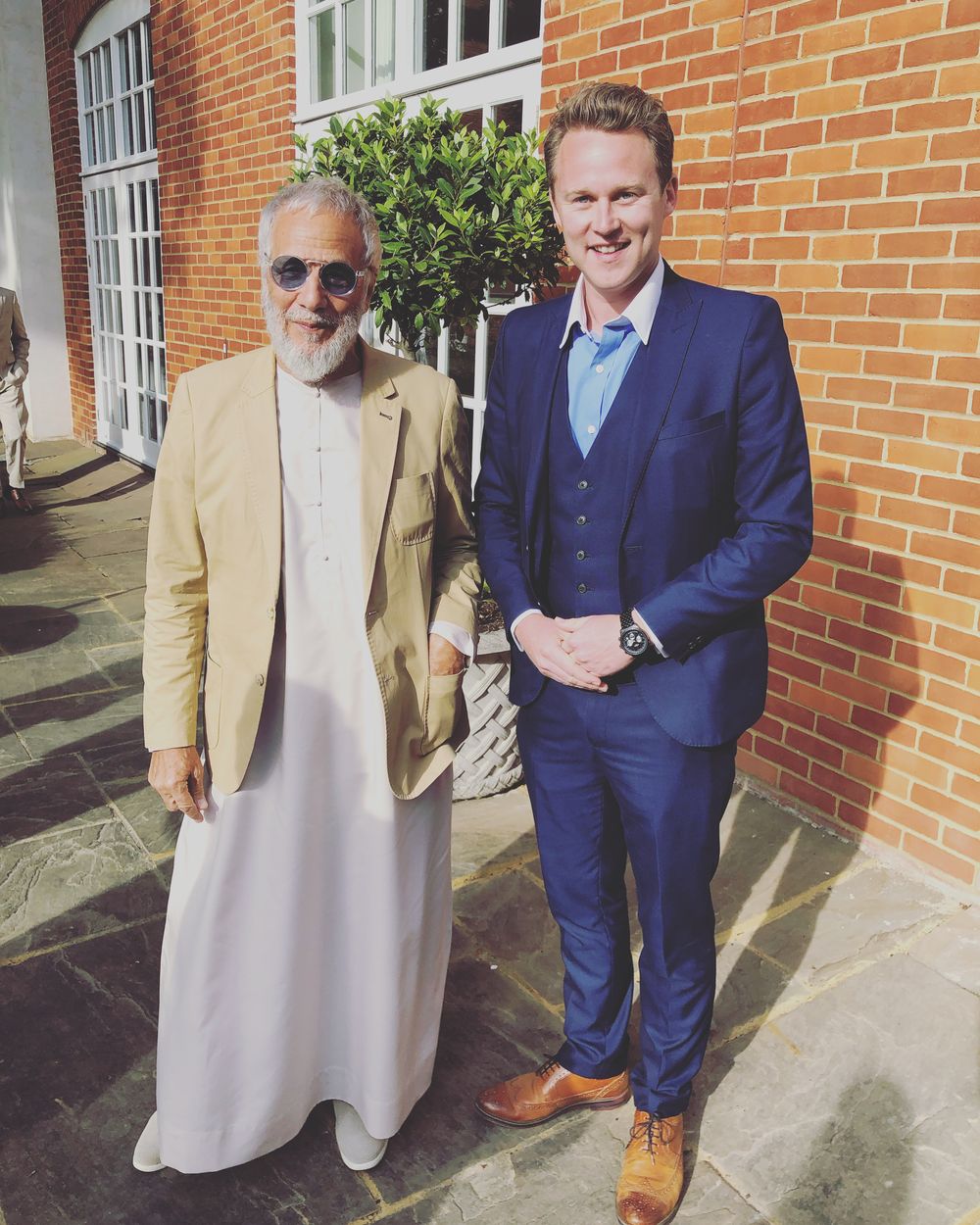 Richard Kettle with Yusuf / Cat Stevens at a summer event